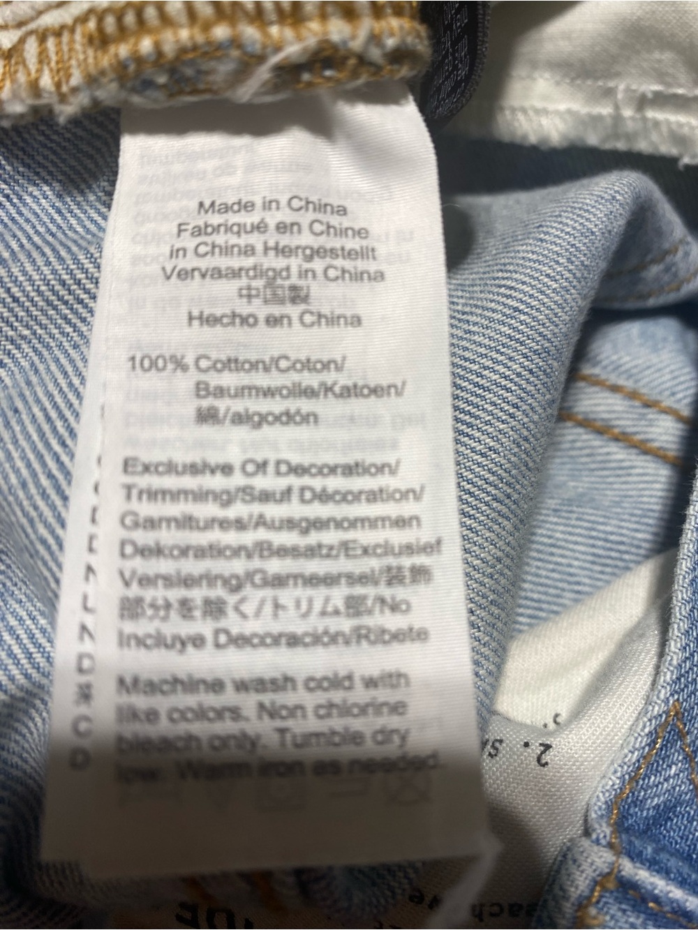 Madewell “The Perfect Vintage Jean” Light Wash 100% Cotton Size 25 - Picture 12 of 13